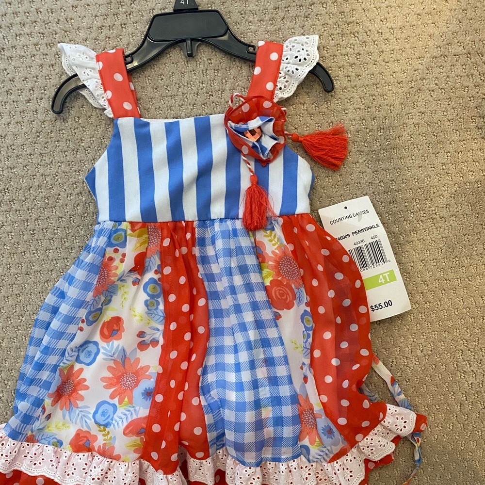 NWT Counting Daises Summer Dress- size 4T
